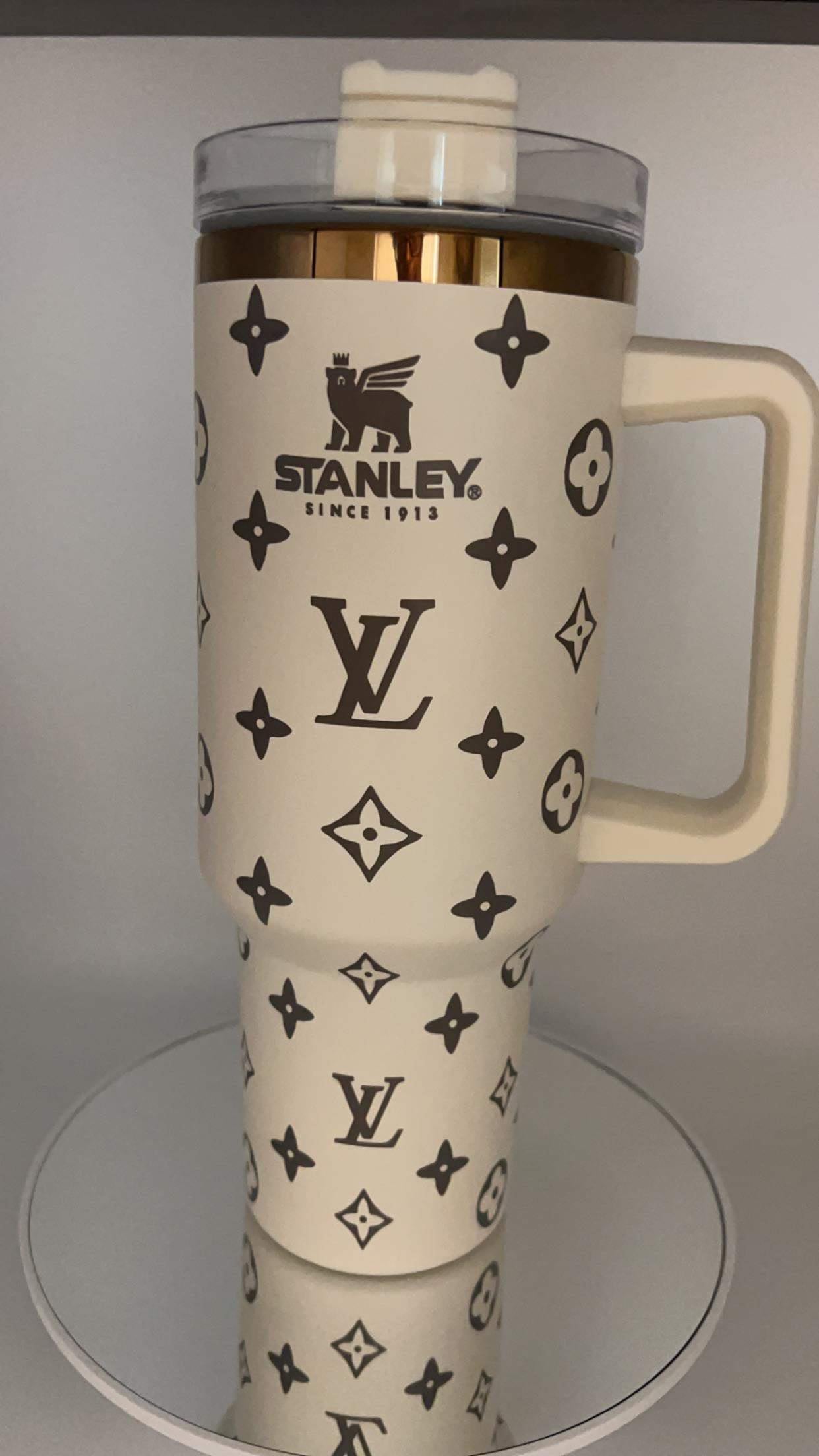 40 oz Inspired Design Copper Laser Engraved Tumbler Handle Lid Straw 40oz Cup